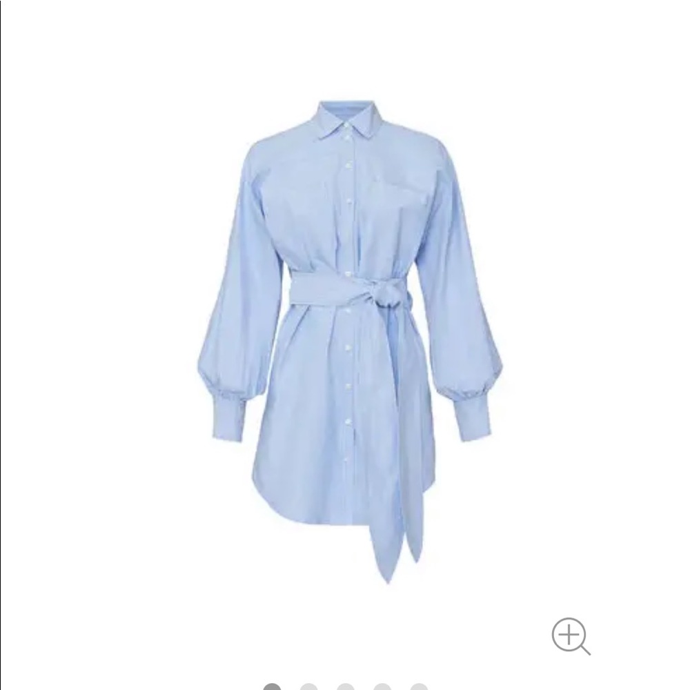 Marissa Webb Emmerson Emerson Striped Shirt Dress XS French Blue Stripe